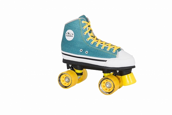 Ролики HUDORA Roller Skates Green Denim 36 (13030)